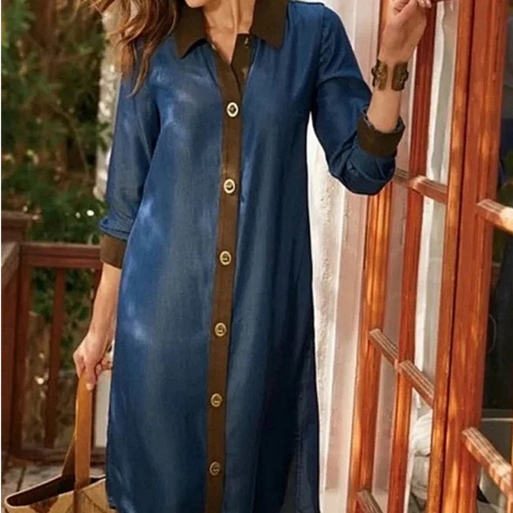 Soft Sorroundings Denim Dress